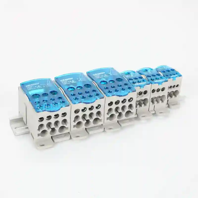 Bloc de distributie sina DIN 250A blue, UKK250AB