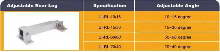 Suport pentru inclinarea panourilor solare UI-AD-RL 30/60