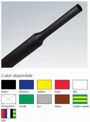 Tub termic galben-verde 6-2,5 CR 4,8/2,4 (50b/set)