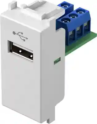 Priză USB TIP A 1M alb (KM51PW-U)
