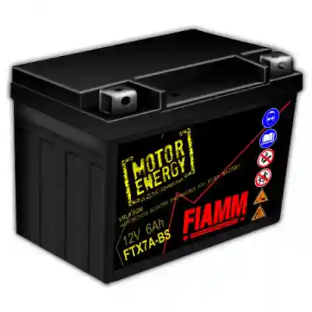 Fiamm - Moto 7904479  FTX7A-BS (12V/6Ah) (150x87x93 + -) Baterie p-u motocicleta