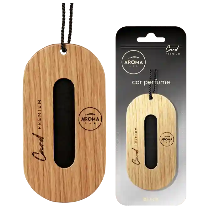 Aroma car Premium Wood Card  (black) aromatizator auto