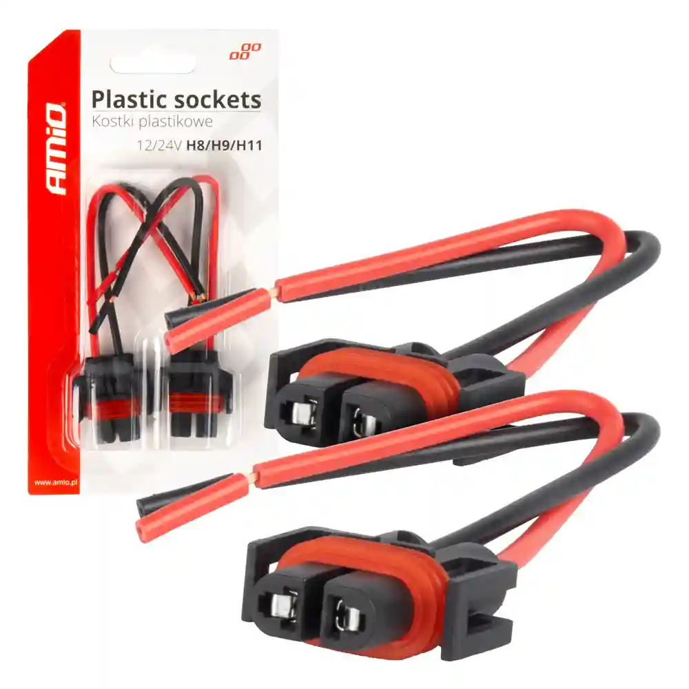 03182 Prize din plastic H8/H9/H11 15cm cablu 2 buc 