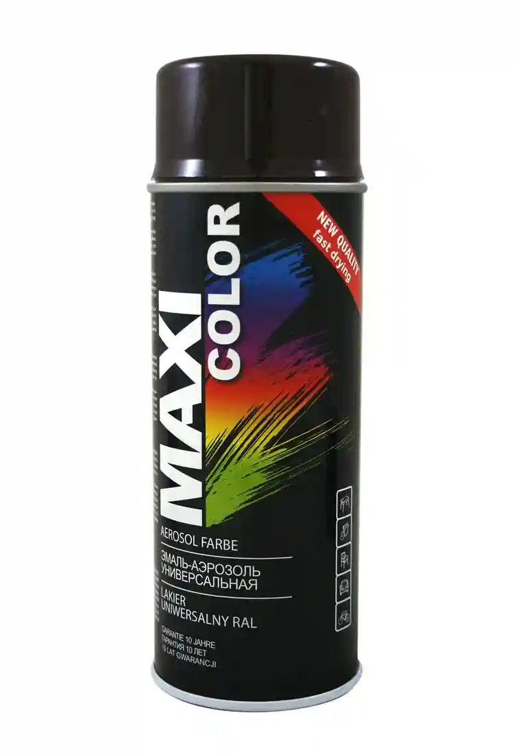 MX9011 Maxi Color RAL9011 Краска Черный Глянец 400мл