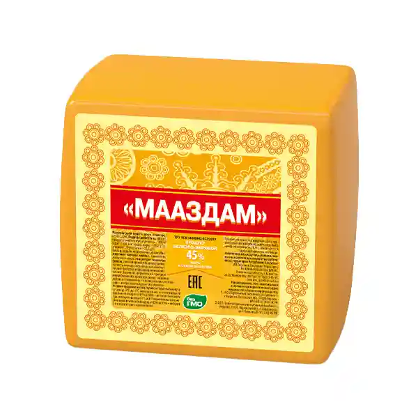 Сырный продукт "Piryatin" Маасдам 50% блок