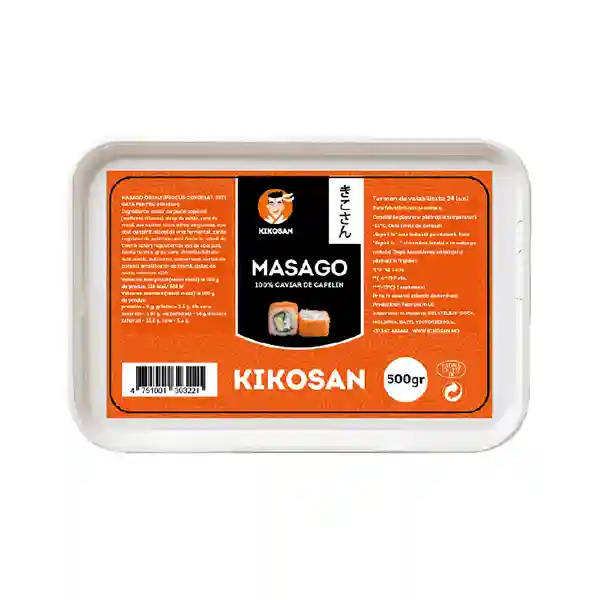 Икра мойвы масаго "Kikosan" оранжевая