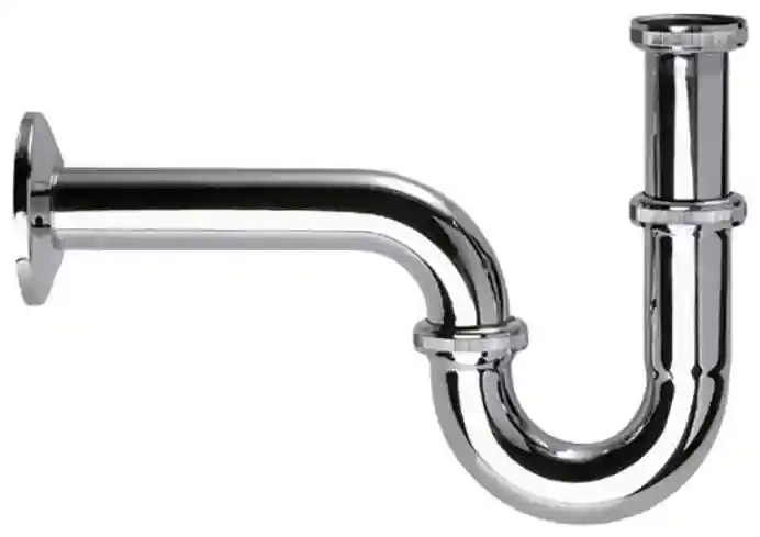 Сифон для умывальника D. 1.1/4" x 32 (хром)  труба 32 "P", без выпуска 977  REMER
