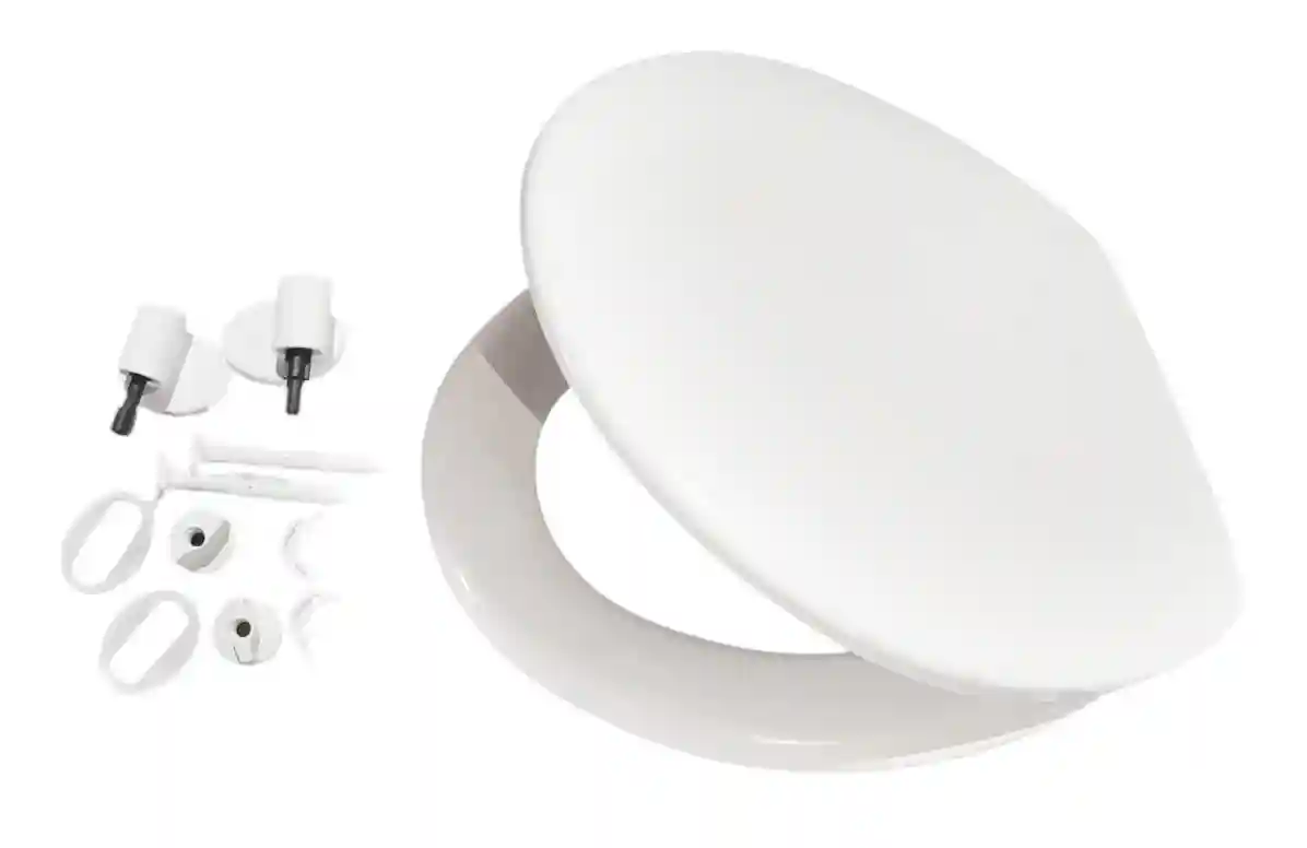 Capac WC polipropilen, universal (alb), cu microlift, 372х425 mm СП1-Д  SOLOPLAST