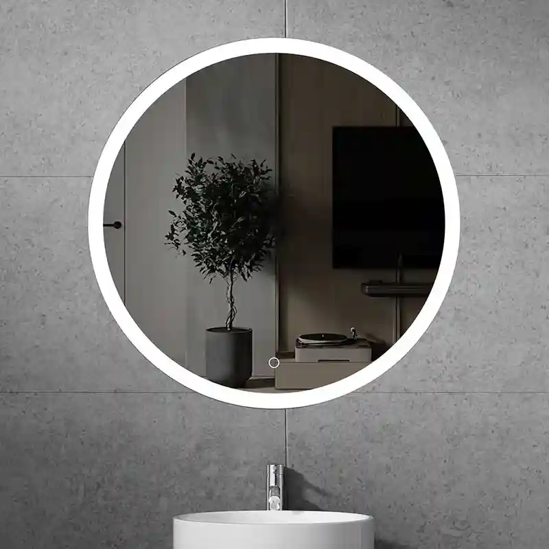 Oglinda pentru baie LED 2700/4000/6000K (rotunda cu janta) 58 x 58 cm IP44  UNIPLAST