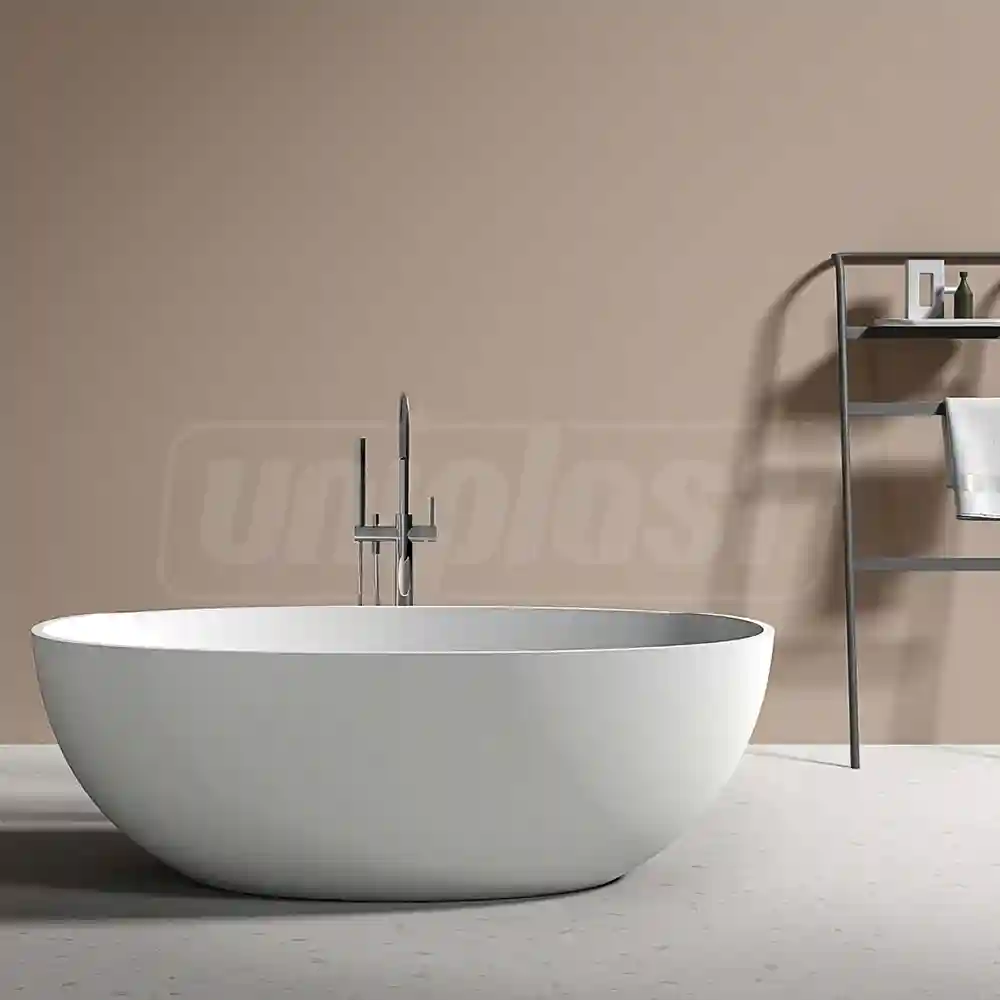Сada independenta din piatra artificiala WOLKE PREMIUM (alba) mat 180 x 80 x 600 cm