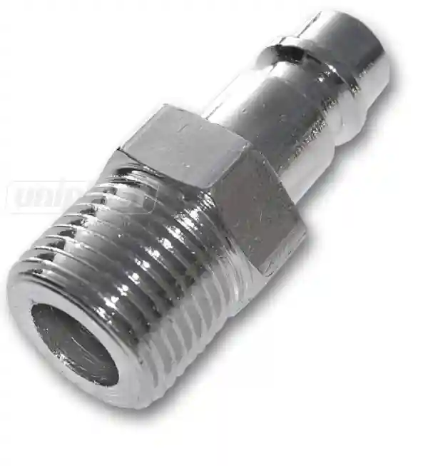 Cupla tata cu filet exterior FE D.  3/8" din otel cromat SE2-3PM/STEEL  BRADAS