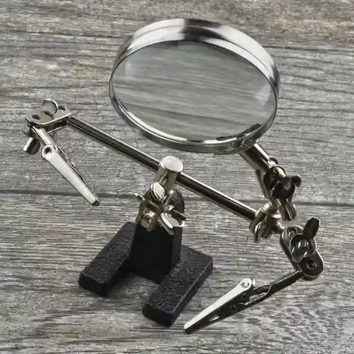 Держатель для пайки с лупой 62 мм 1-1/2" Industrial  TOLSEN