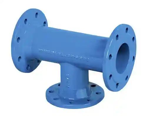 Тройник фланцевый чугунный D.300 x 200 PN10 L=590 мм (12 отверстий)  BOHAMET