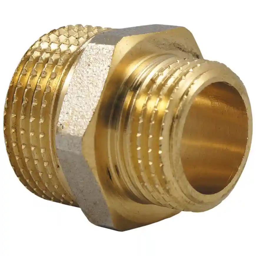 Ниппель переходной D.  1/2" x 1/4" бронзовый