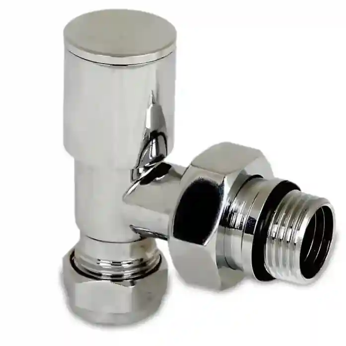Кран для радиатора D. 1/2" П x 16 PEX угловой подача хромированный 01092K1  RADIVA