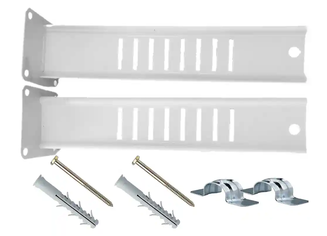 Suport podea pentru calorifere de otel set 315 x 65 mm