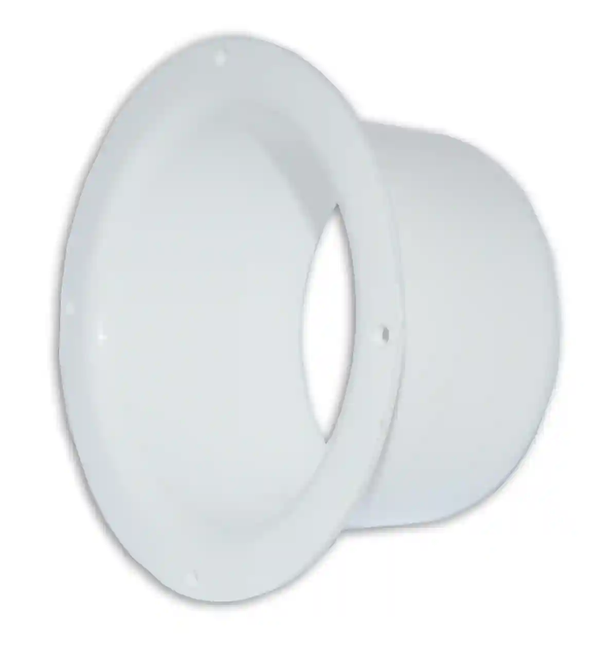 Фланец для круглых каналов пластиковый D.100 (белый) VF100  EUROPLAST