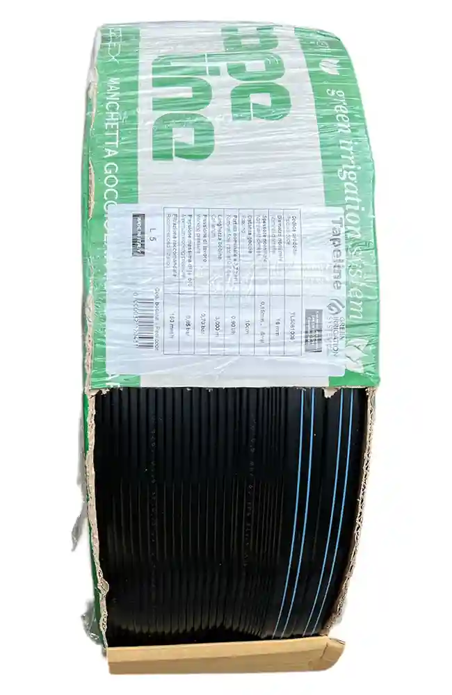 Лента D. 16 мм, 6 mil, 30 см, 0.8 bar, 1.5 LPH Aquatape/Tapeline  PLASTIC-PUGLIA