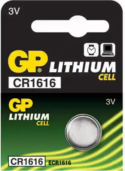 Батарейка  3V Lithium Ø16х1.6mm CR1616-7C5  GP