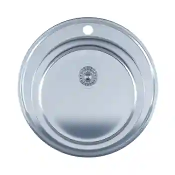 Мойка кухонная нержавеющая 0.8 мм (satin) Ø 51 см (510)
