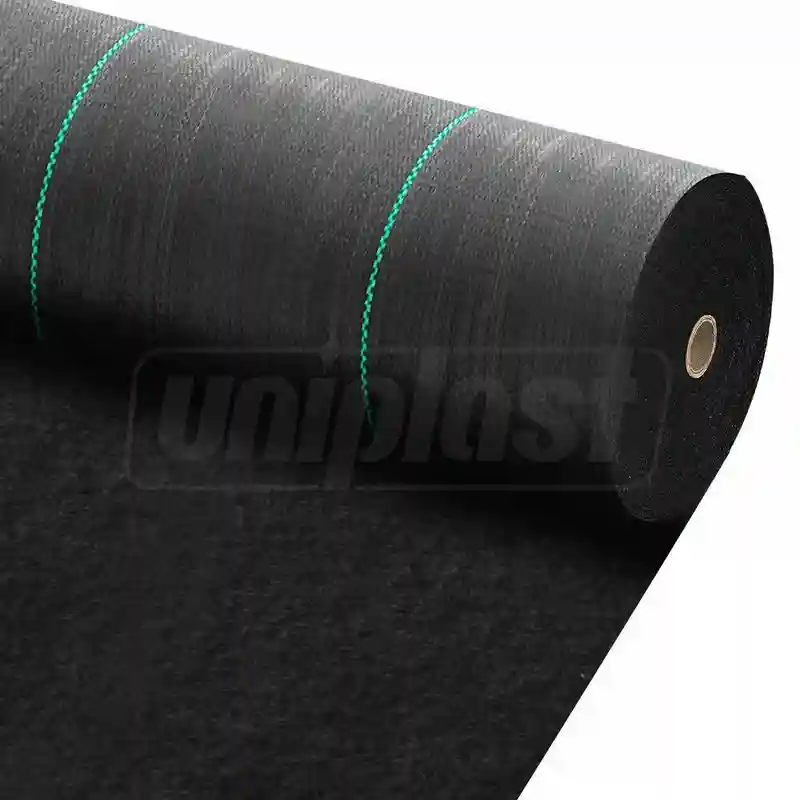Агроткань  90 г/м² (черная с зеленой полосой) (3.2 м x 10 м)  UNITAPE