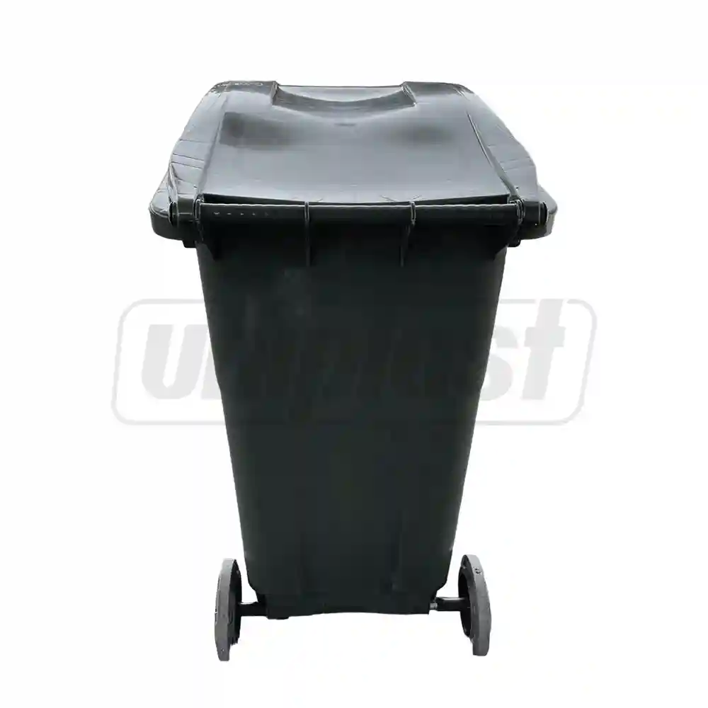 Бак мусорный 240 л (HDPE) на колесах (черный) UNIPLAST TR