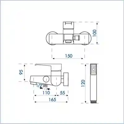 Baterie cada MURA Art. 02 pipa scurta  SOBIME