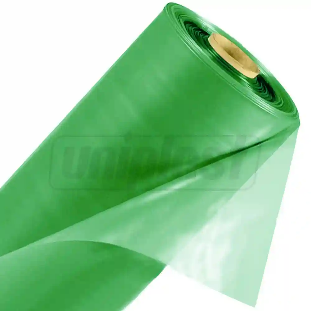 Folie (verde) UV 120 mcm din polietilena pentru sere H=4 m, L=50 m R.B.