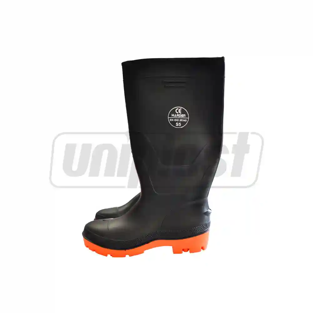 Cizme cauciuc de protectie m.45 (negre) Industrial  HARDEN
