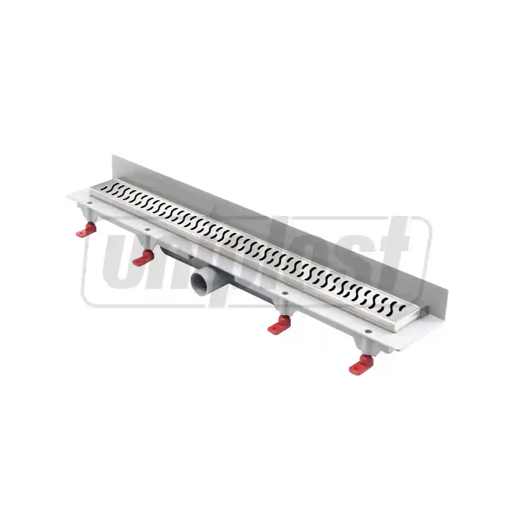 Rigola de dus cu montaj in perete, set 650 x 60 mm D. 40 x 90° HARMONY mat  CHUDEJ