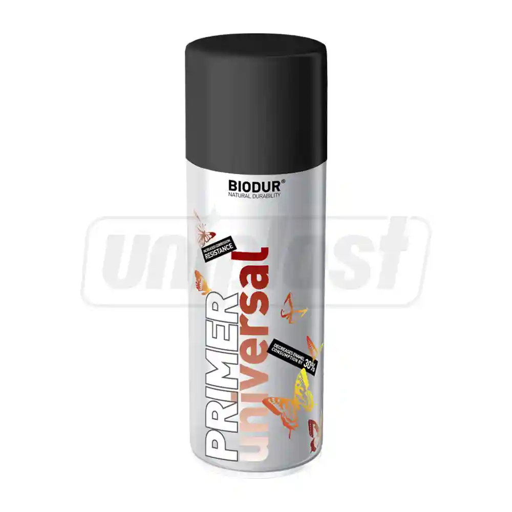 Smalt-Spray rezistent la temperaturi inalte BIODUR 400 ml (negru)