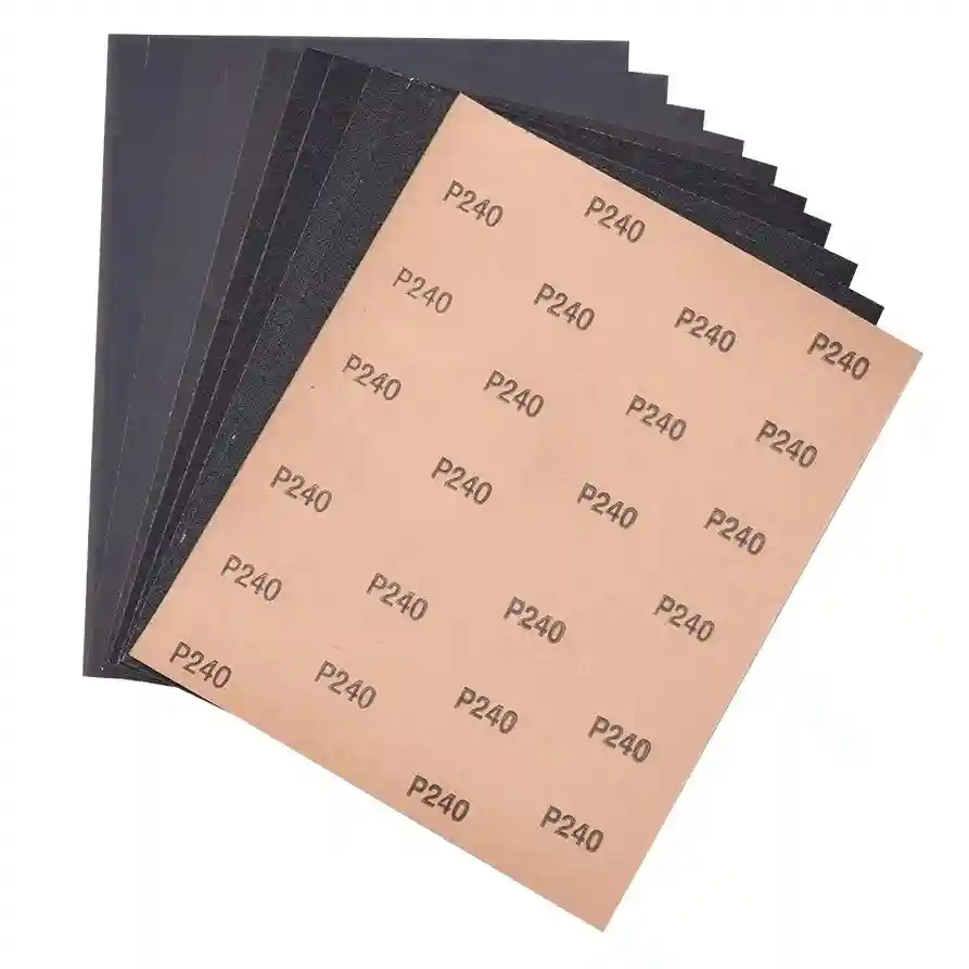 Hartie abraziva (set de foi) 230 x 80 mm, 10 buc. (P80, P120, P240, P400, P800 - cate 2 buc.) Industrial  HARDEN