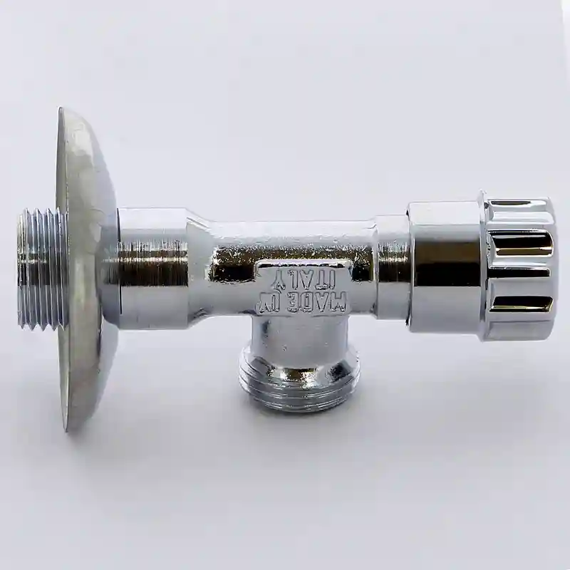 Кран угловой вентильный D. 1/2" x 3/8" П/П PN16 латунь хромированная, с отражателем 348SD  ITAP