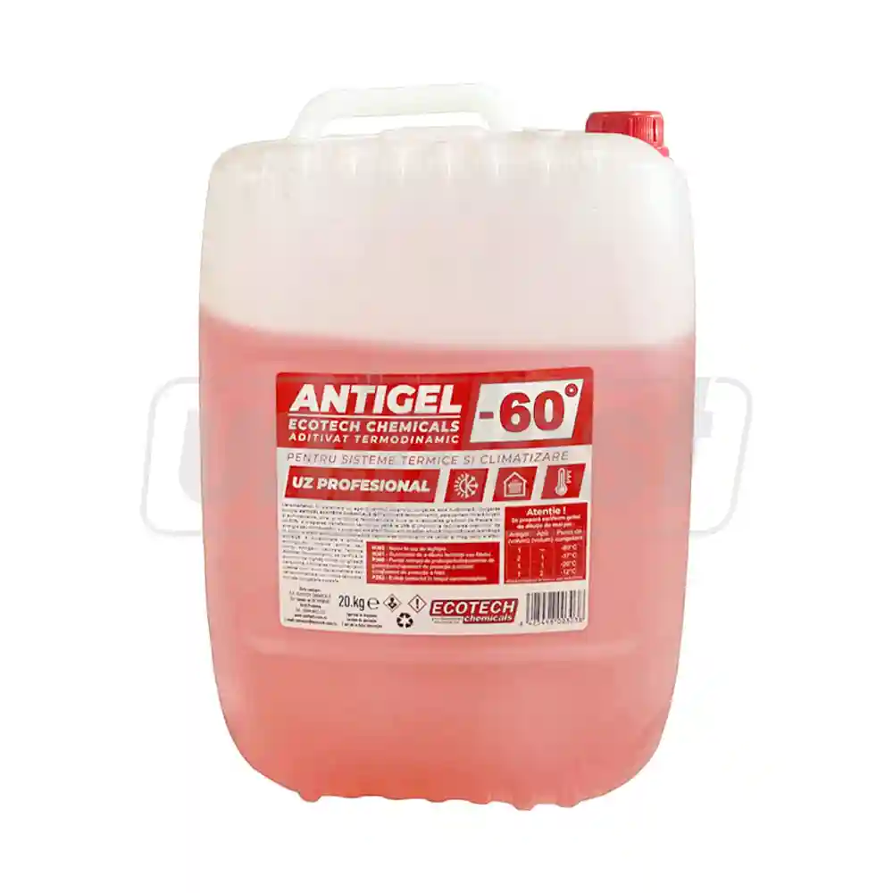 Antigel Solutie antiinghet pentru sistema de incalzire (-60° C) 20 L  ECOTECH CHEMICALS