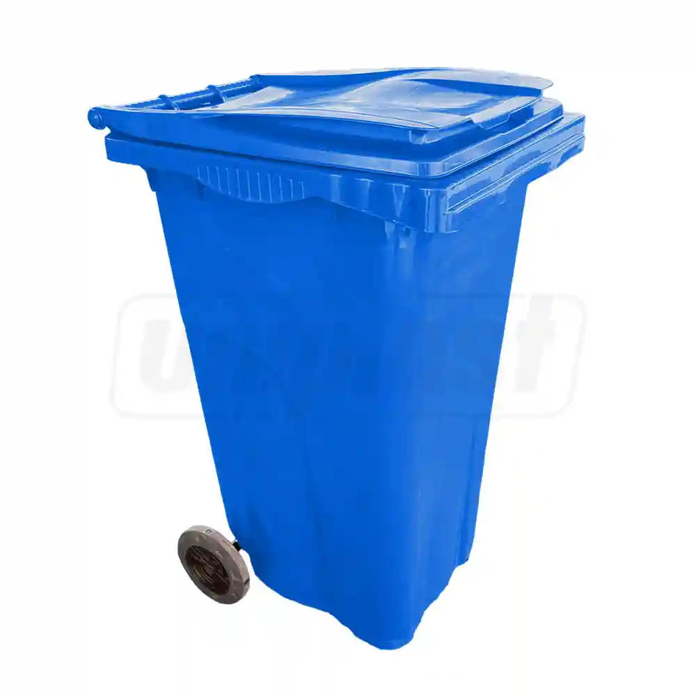 Бак мусорный 240 л (HDPE) на колесах (синий) UNIPLAST TR