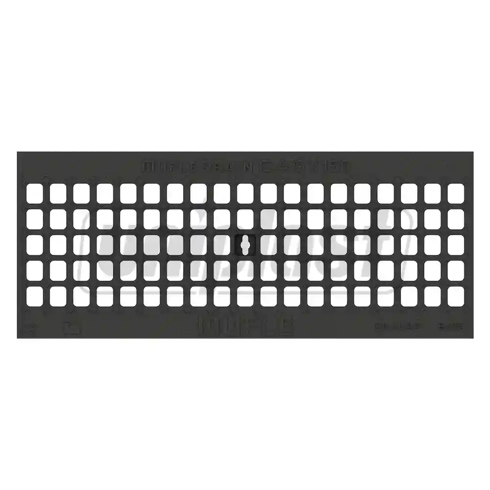 Gratar fonta canalizare cu rigola PP EASY L=1000 mm B=210 mm H=130 mm (150-100 mm) TN1433  MUFLESYSTEM