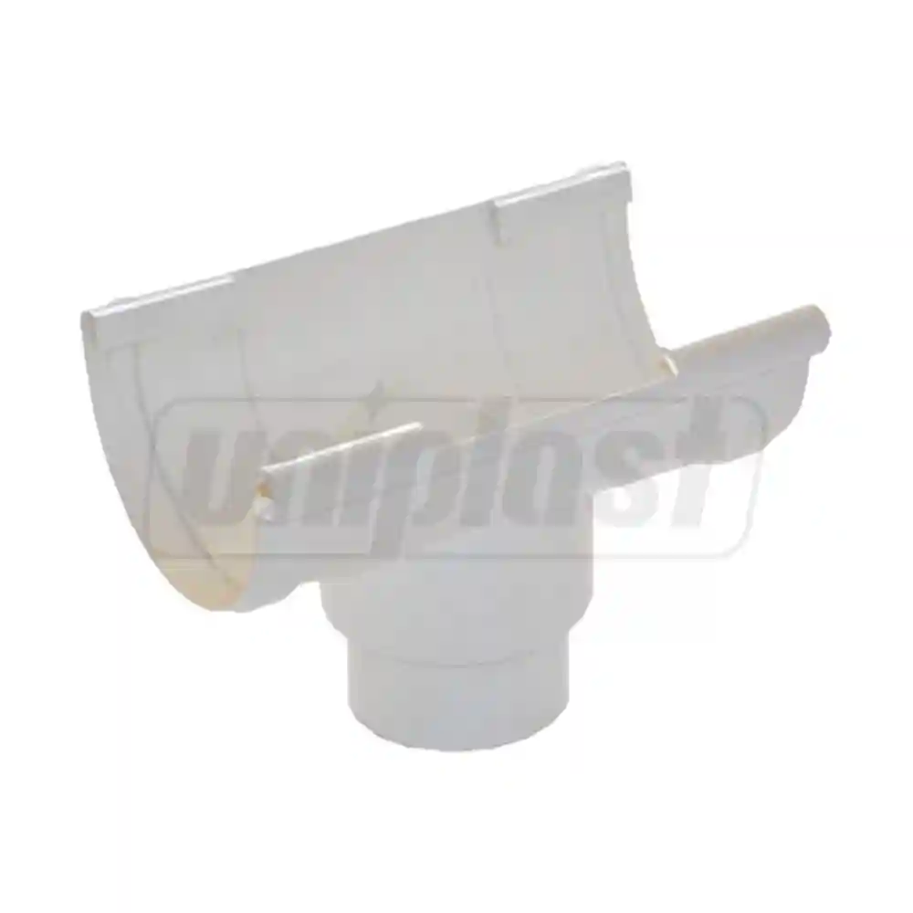 Воронка желоба ПВХ D.125 x 80 (белая) GSN125В  FIRST PLAST