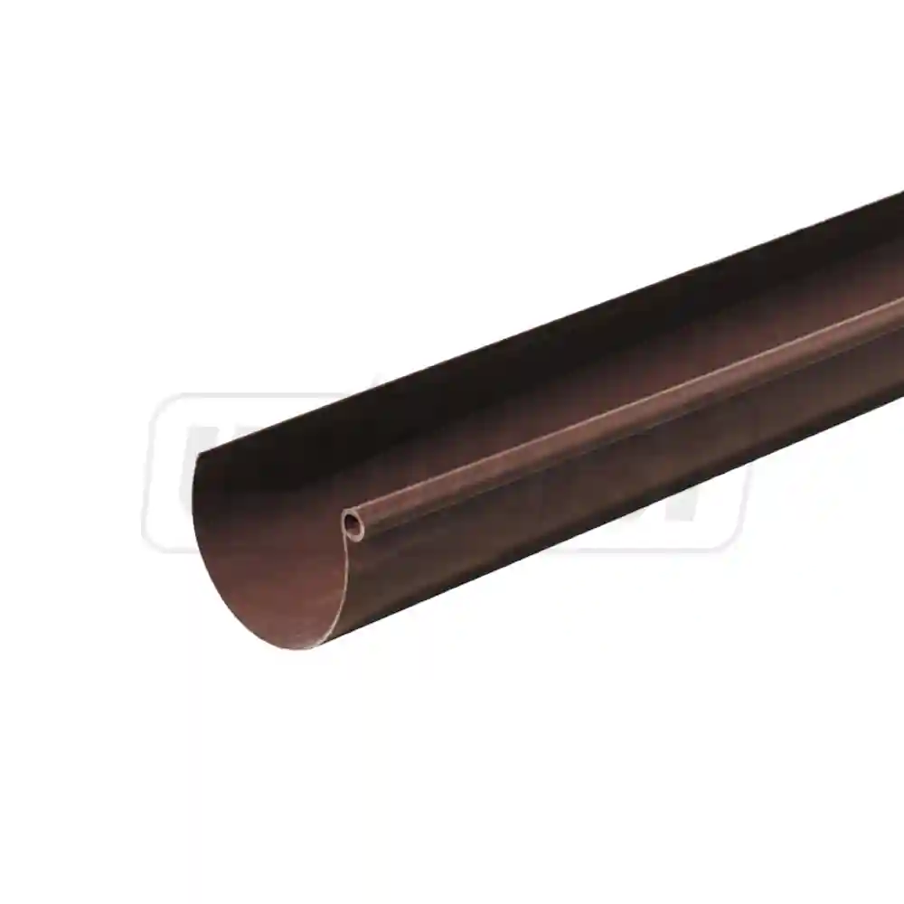 Желоб полукруглый ПВХ D.125 L=4 м (коричневый) GRN125M  FIRST PLAST