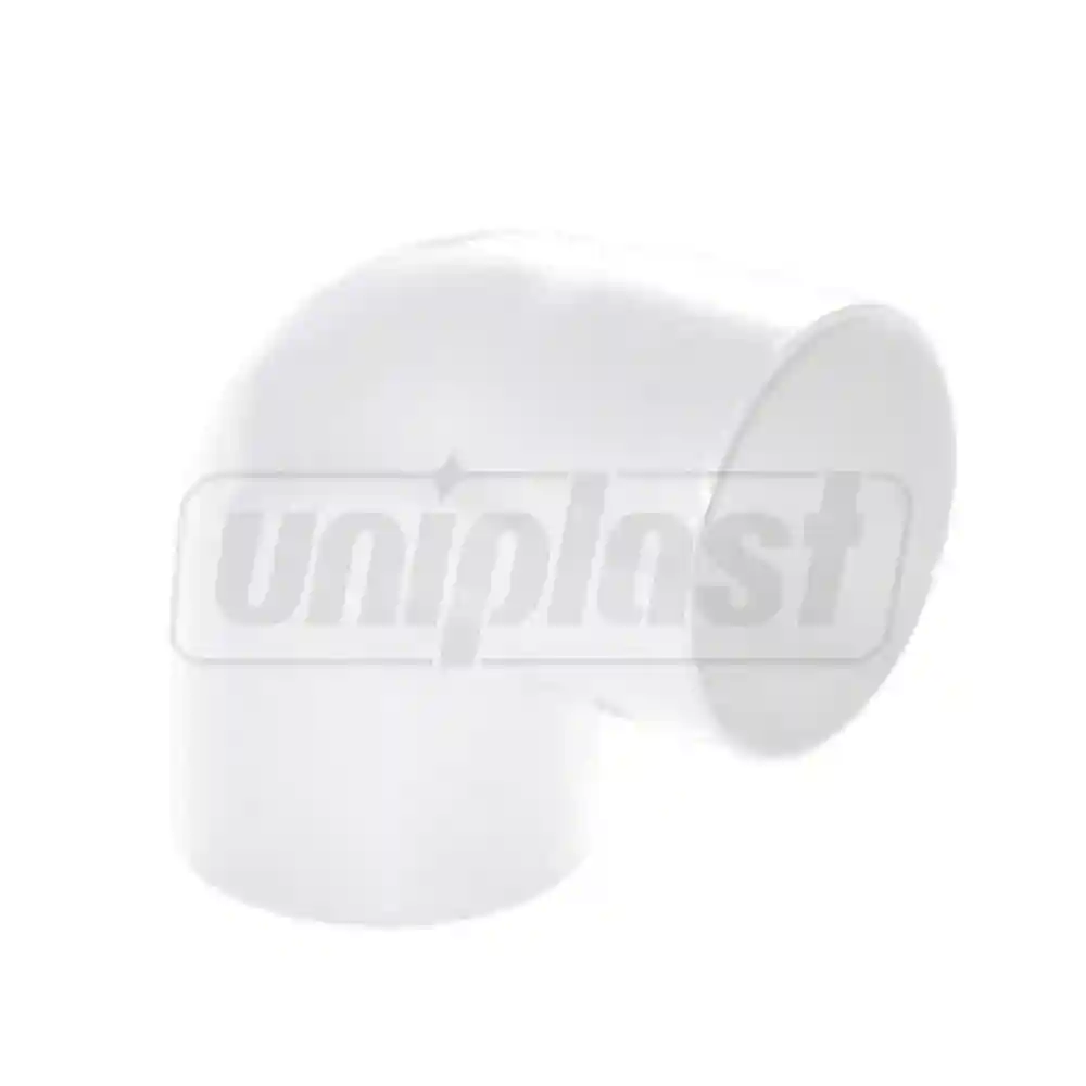 Cot burlan PVC D. 80 x 87° (alb) CL87080B  FIRST PLAST