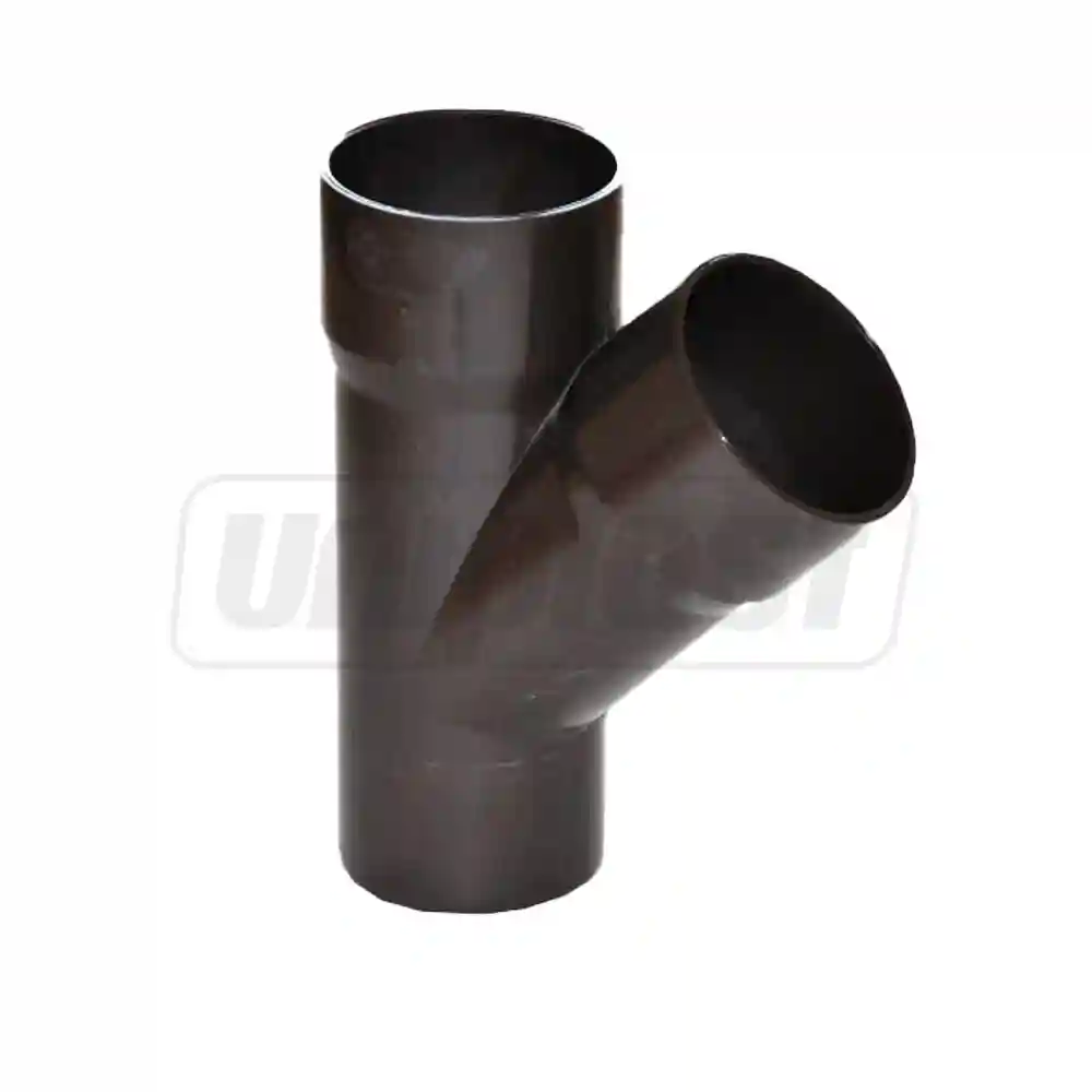 Тройник ПВХ D. 80 x 45° (коричневый) BRSM80  FIRST PLAST