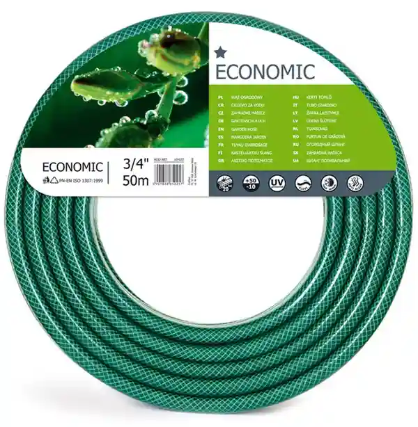Шланг ECONOMIC D.  3/4" (18-22 мм) 20 bar поливочный 10-022  CELLFAST L=50 м