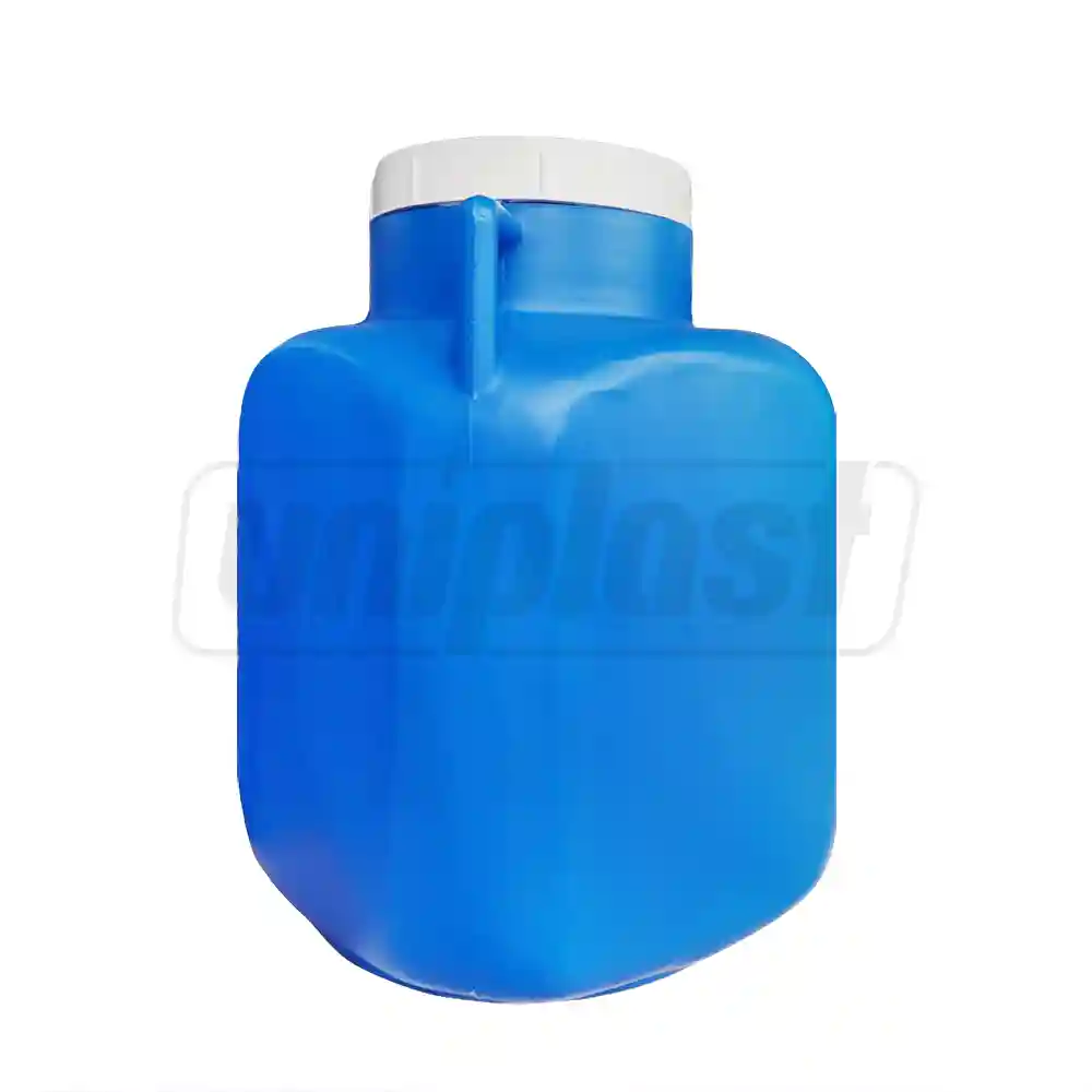 Bidon plastic cu capac  20 L (albastru) H=0.38 m/W=0.26 m