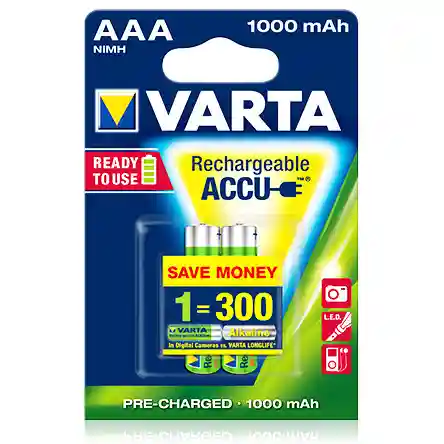 Acumulator Micro 1000 mAh AAA (2 buc.)  VARTA