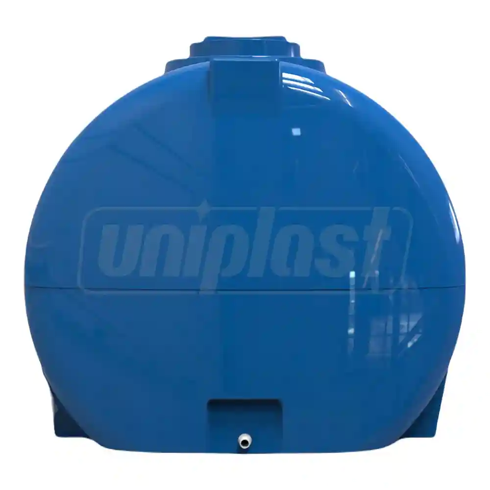Rezervor apa 2000 L orizontal, oval (albastru) cu stut D. 1" 177x132x138 cm (D. 37 cm)
