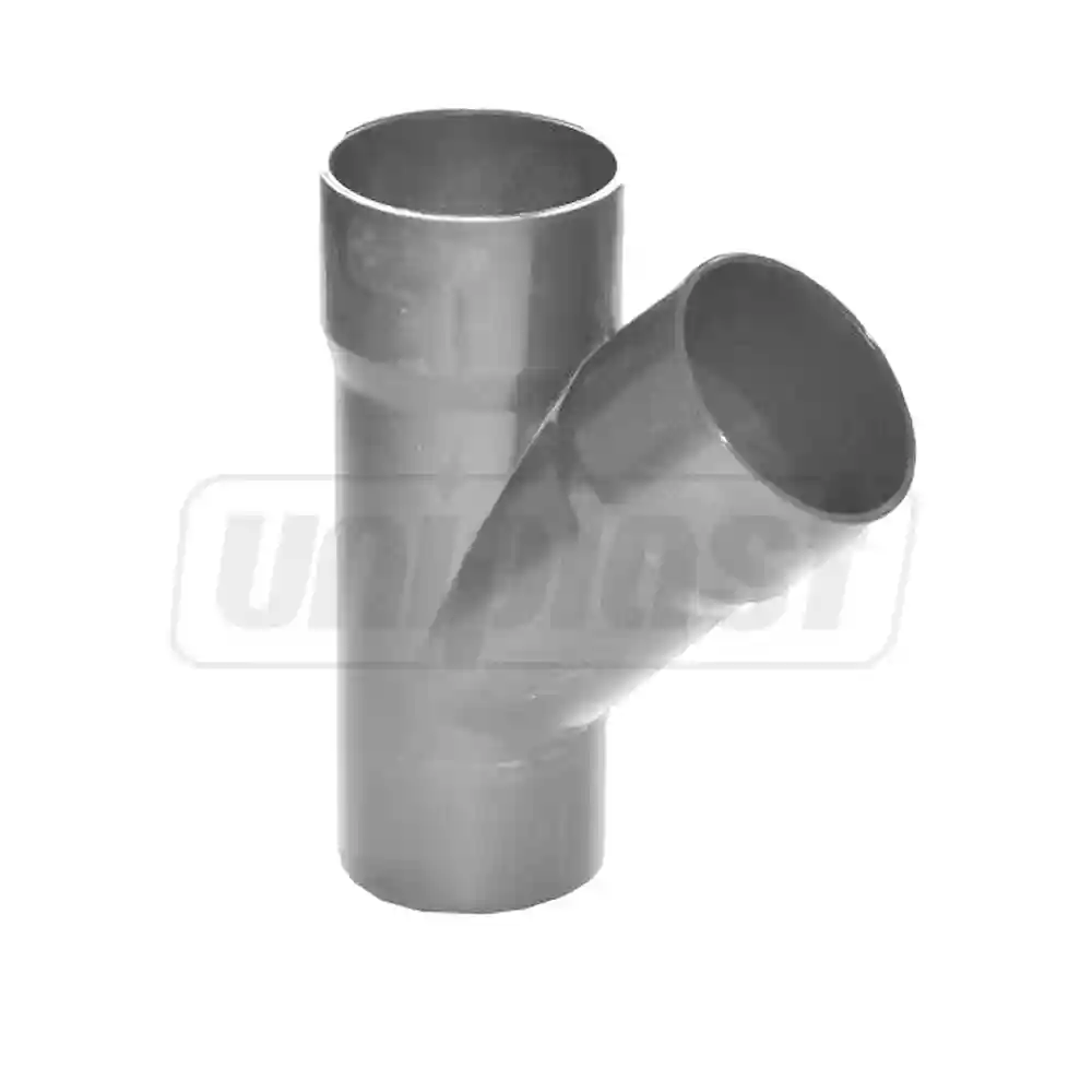 Teu burlan PVC D. 80 x 45° (gri) BRGN80  FIRST PLAST