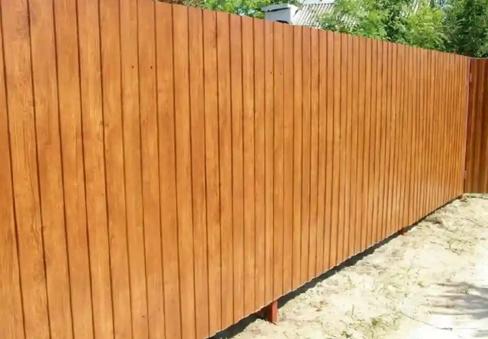 Tabla pentru gard TP10 Imitația lemnului închis