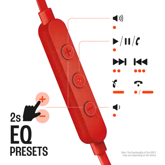 JBL Tune 310C USB Red
