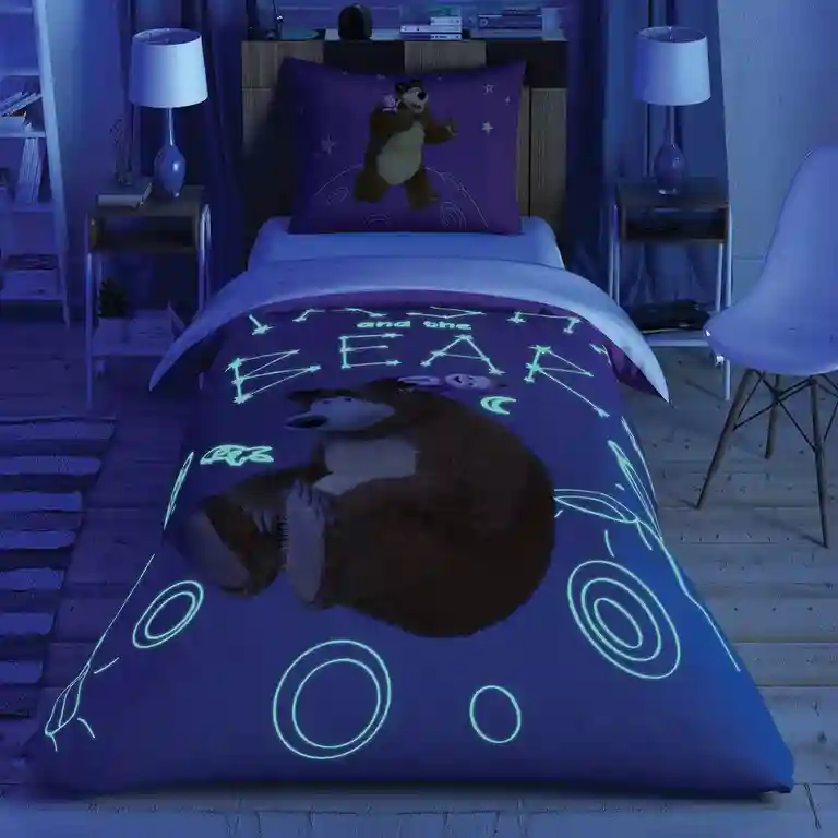 Детский комплект постельного белья Disney для 1,5 человек - TAC MASHA AND THE BEAR