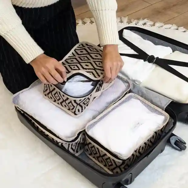 Set organizator BOHE pentru valiza de calatorii 3 buc