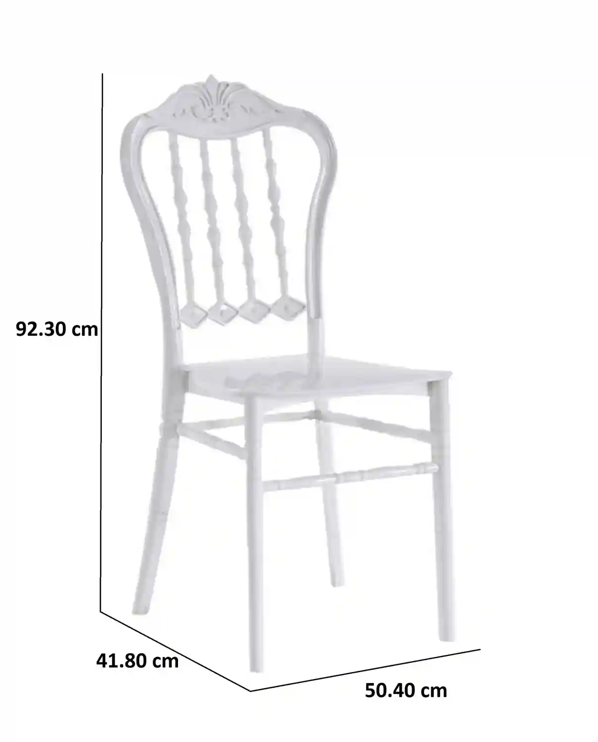 Scaun din plastic EMILIA  Alb